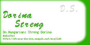 dorina streng business card